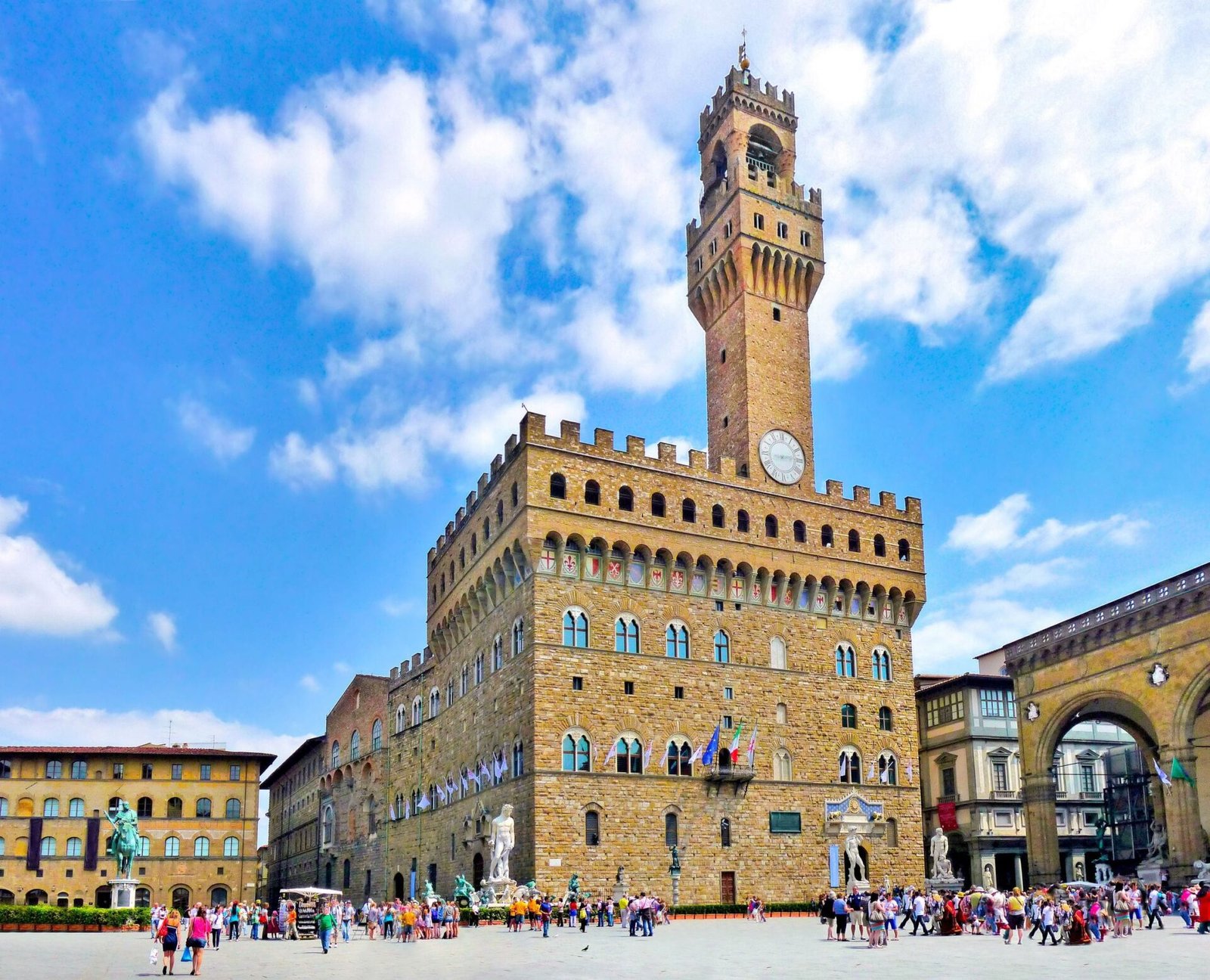 Piazza dela Signoria, sede do governo de Lourenço o Magnífico. 