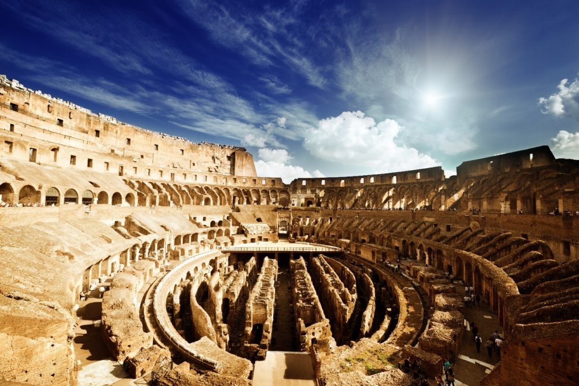 Coliseu visto de dentro