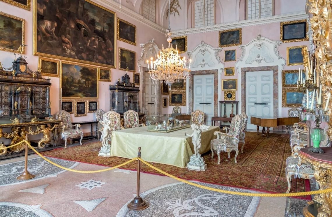 Interior do palacete de Isola Bella - Ilhas Borromeu.