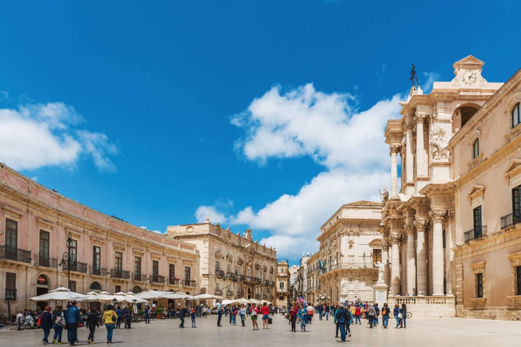 Praça do Duomo em Siracusa - Sicília