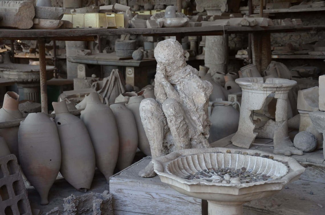 Ruínas de Pompeia.