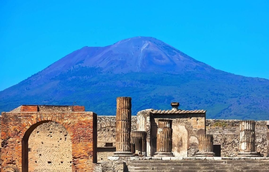 Vesúvio visto de Pompeia