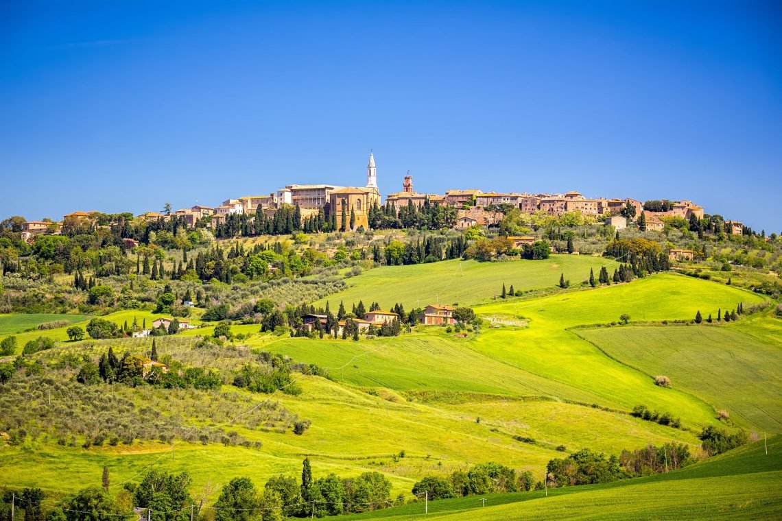 Vista panorâmica de Pienza.