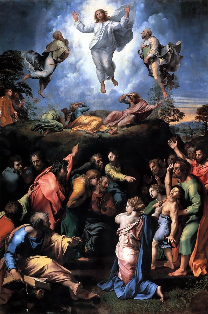 A Transfiguração, obra inacabada de Raffaello Sanzio