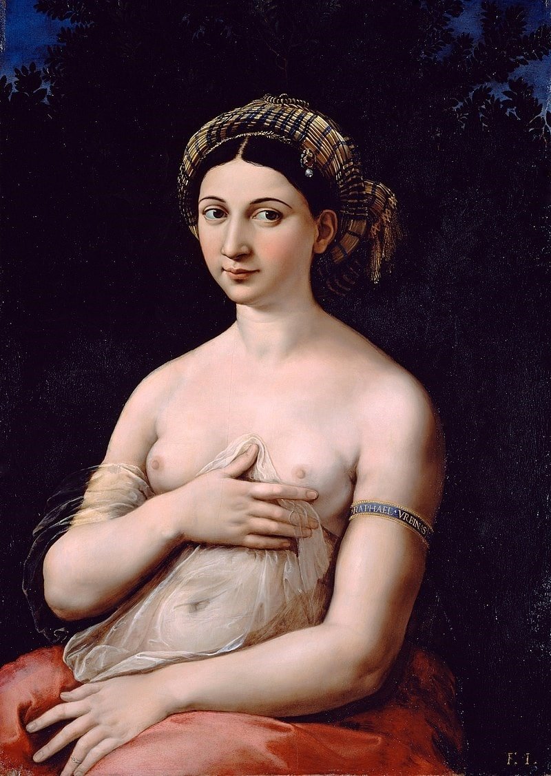 La Fornarina de Raffaello Sanzio.