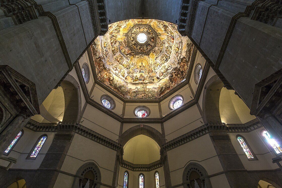Catedral Santa Maria del Fiore, parte interna da Cúpula de Brunelleschi.