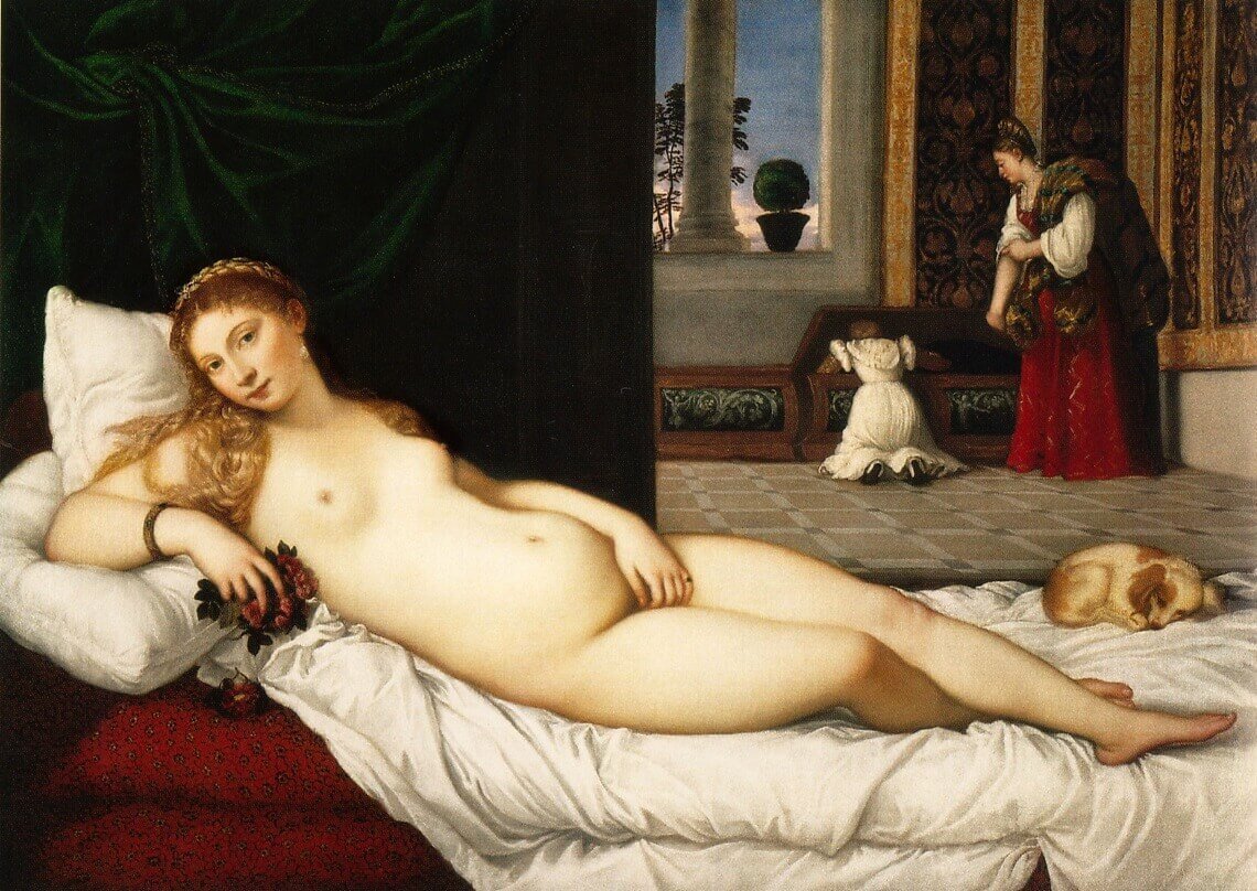 Ticiano – Vênus de Urbino - Galleria degli Uffizi.