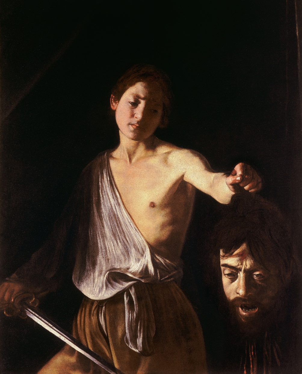Davi com a cabeça de Golia de Caravaggio