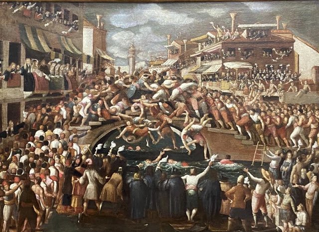 A Batalha na Ponte dos punhos, de Joseph Heinz.