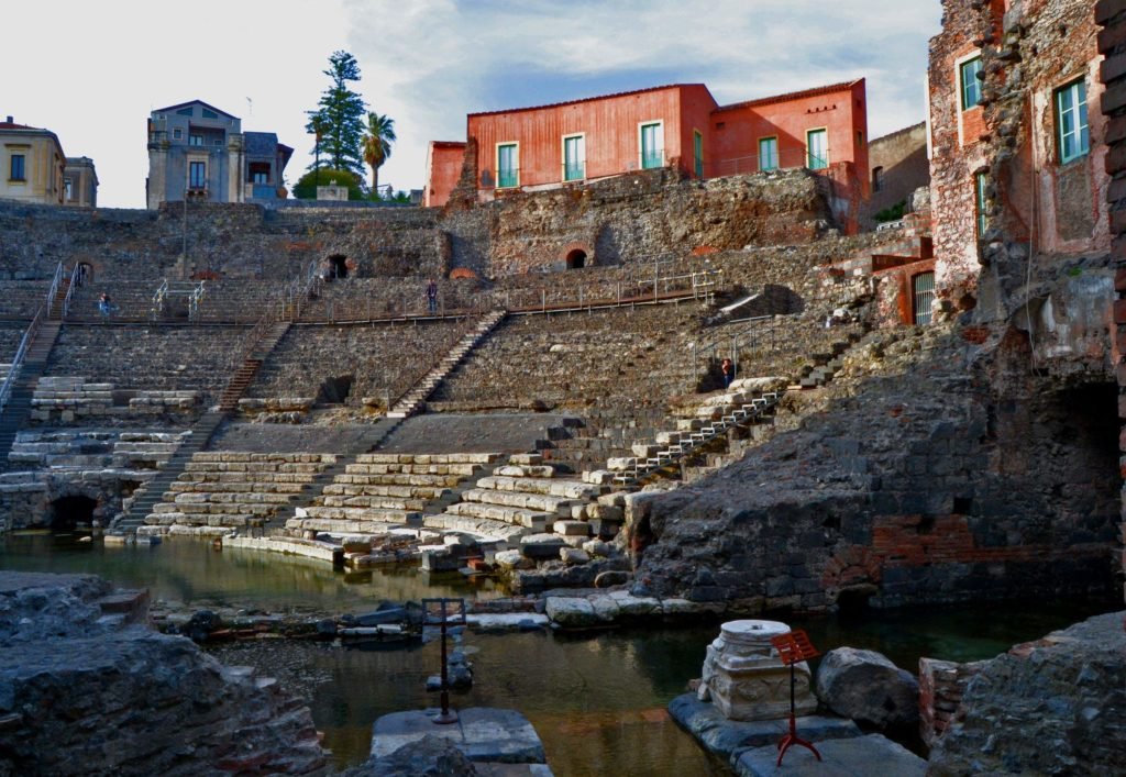 Teatro Romano de Catania, Sicília.
