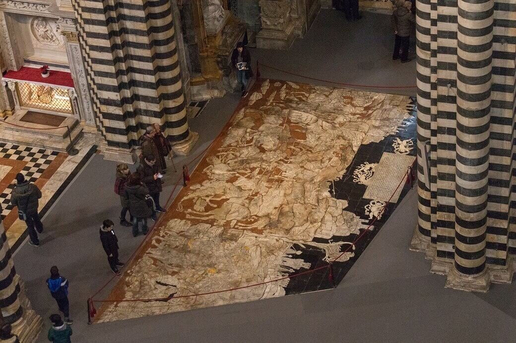 Piso da Catedral de Siena.