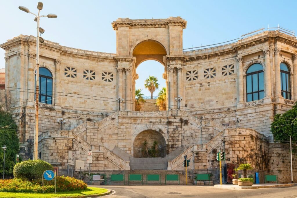 Bastião de Saint-Remy, Cagliari. Sardenha, Sul da Itália.