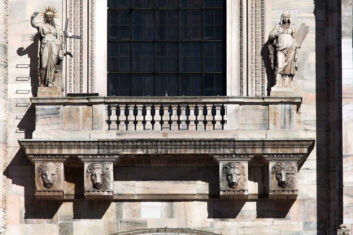 Detalhe da Catedral de Milão.