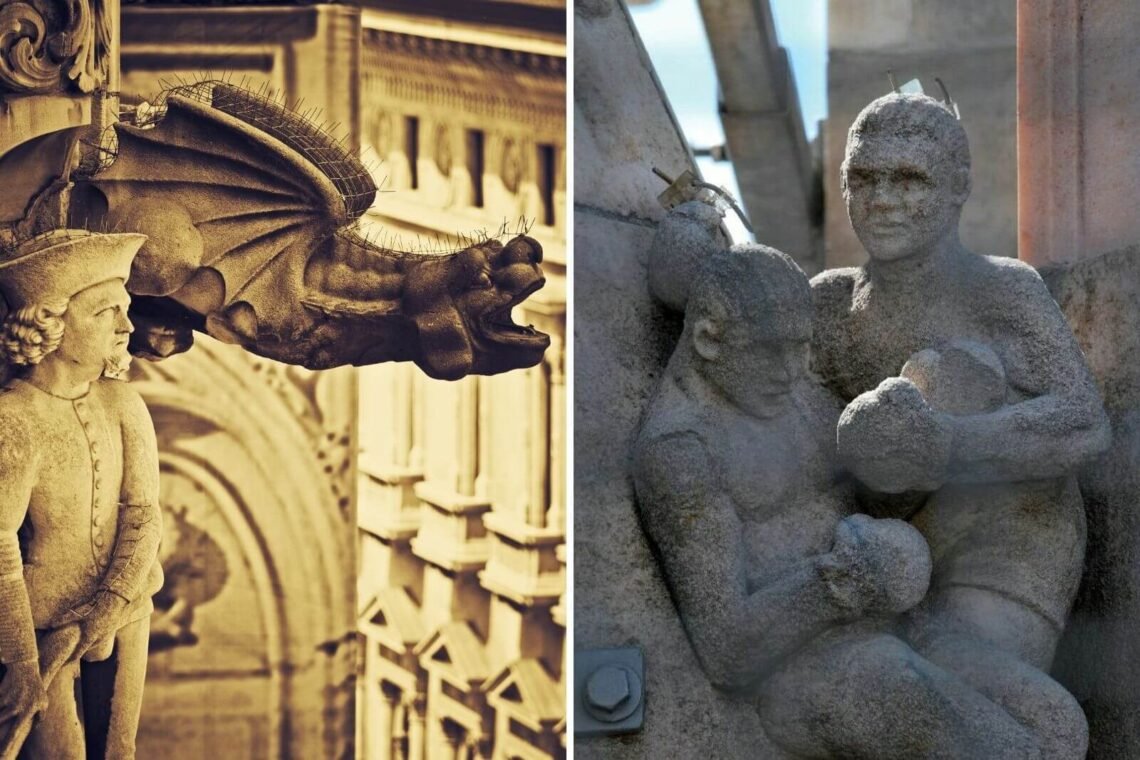 Estátuas duomo de Milão.