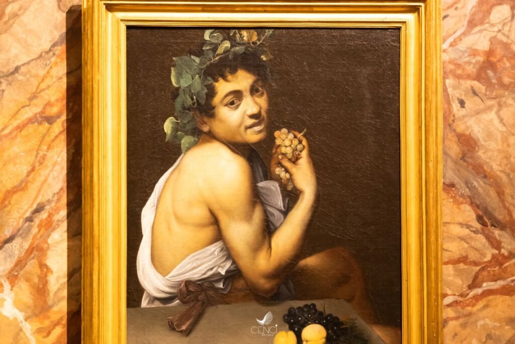Bacco de Caravaggio - Galeria Borghese, Roma. 