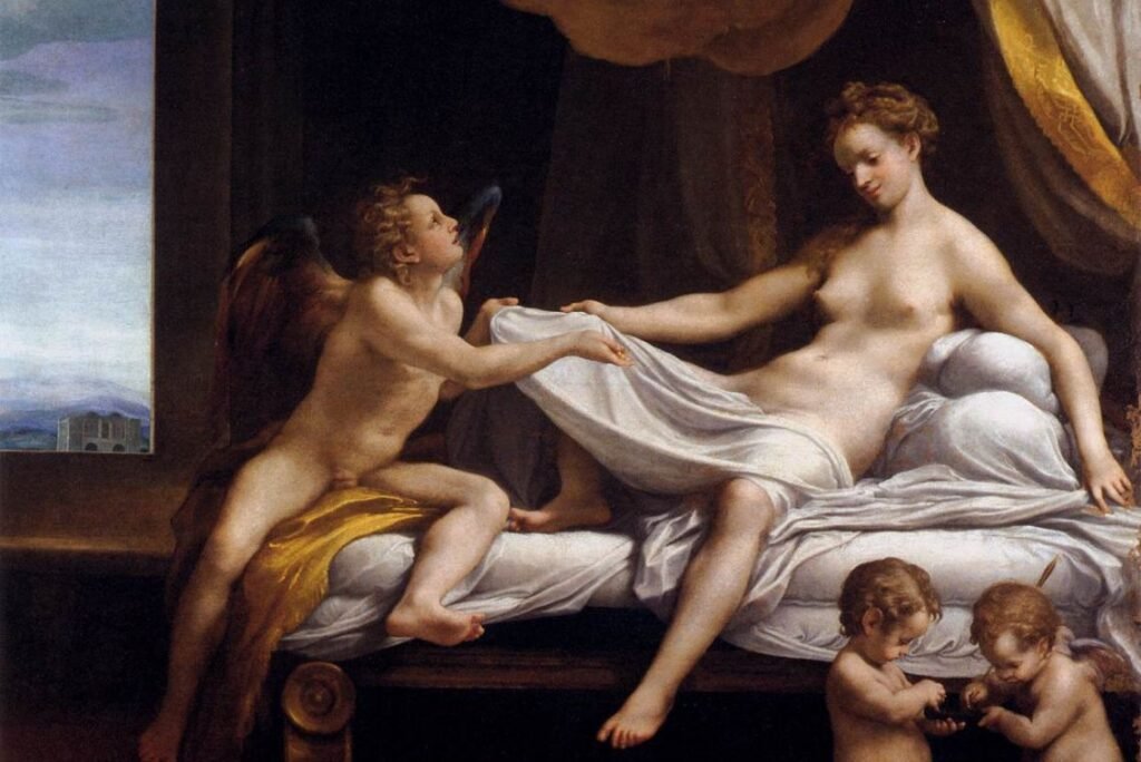 Danae, por Correggio - Galeria Borghese, Roma. 
