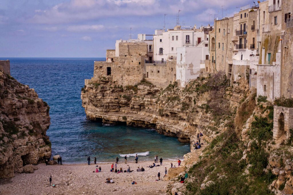 Praia em Polignano a Mare - Puglia