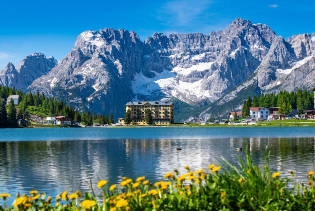 Dolomitas, Lago Misurina. Norte da Itália