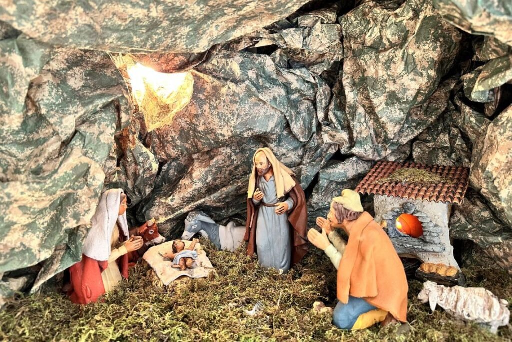 Presépio doméstico, símbolo do Natal na Itália.